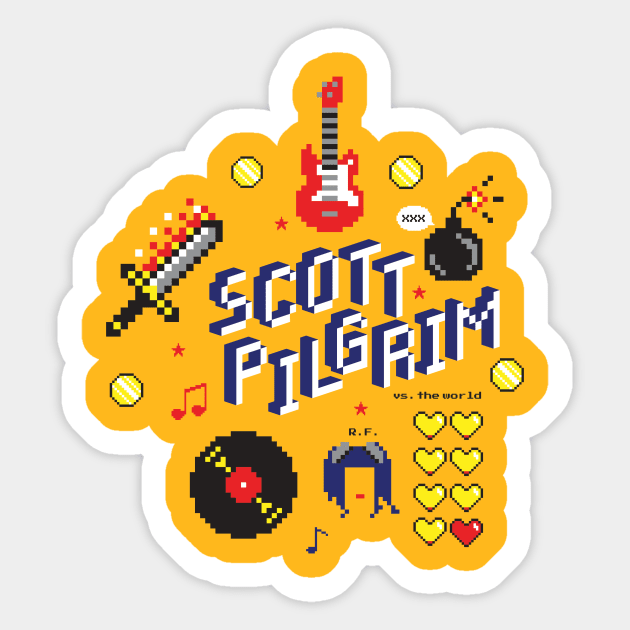 Scott Pilgrim Sticker by quadrin